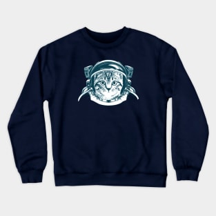 Cat in the space Crewneck Sweatshirt